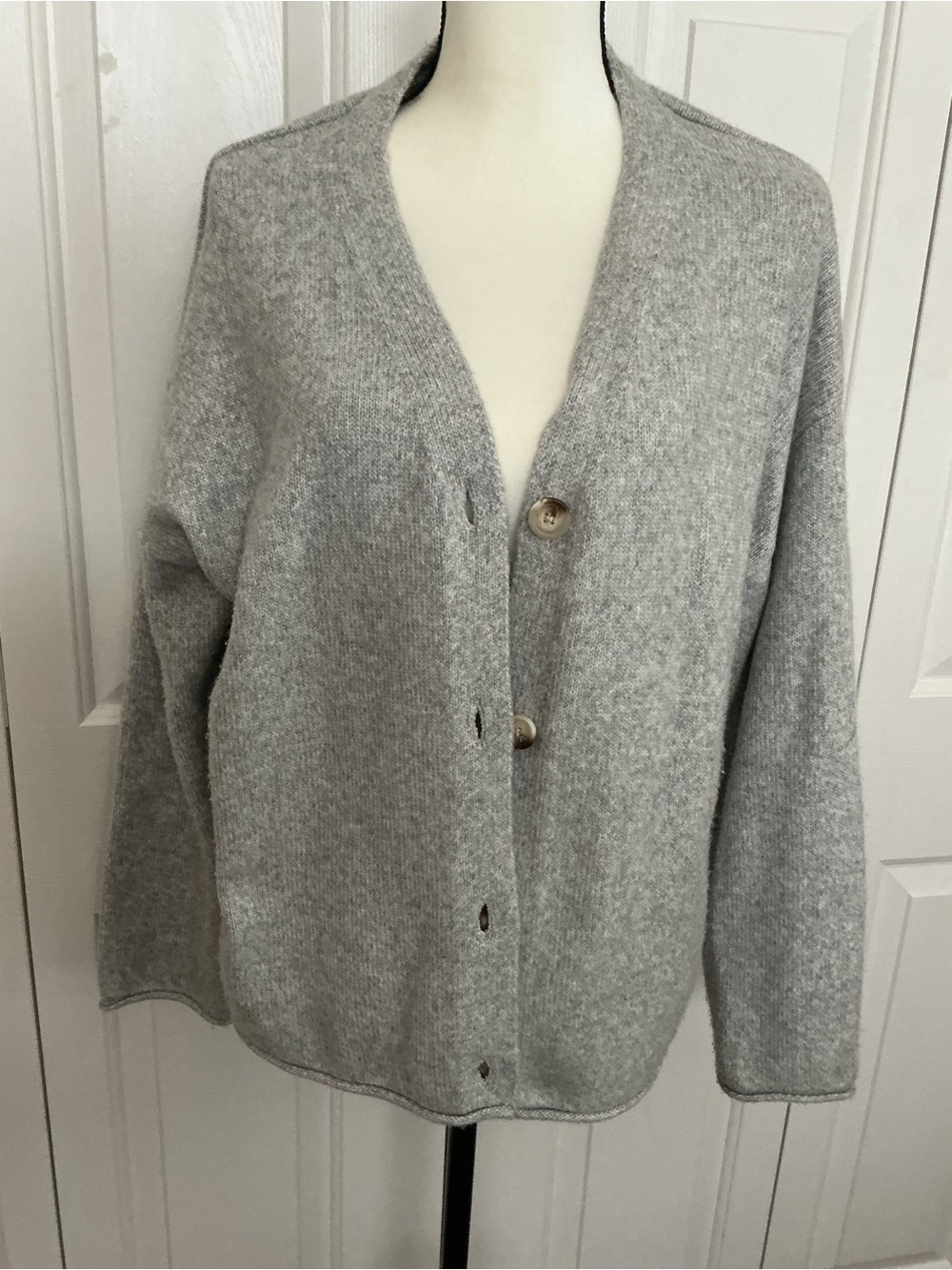 Members Mark poly and acrylic cardigan sweater